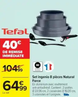 Cora x Carrefour Set ingenio 8 pièces Natural Force offre
