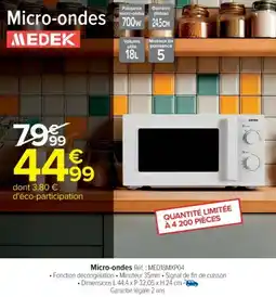 Cora x Carrefour MEDEK Micro-ondes offre