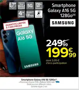 Cora x Carrefour SAMSUNG Smartphone Galaxy A16 5G offre