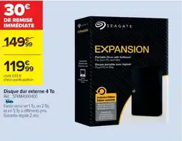 Cora x Carrefour Disque dur externe 4 To offre