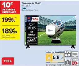 Cora x Carrefour Téléviseur QLED 4K offre