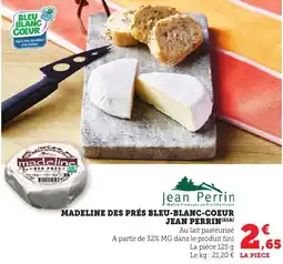 Madeline des prés bleu-blanc-coeur jean perrin