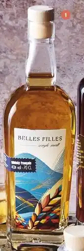 Maximarché WHISKY BELLES FILLES GRANDES DISTILLERIES PEUREUX 40° offre