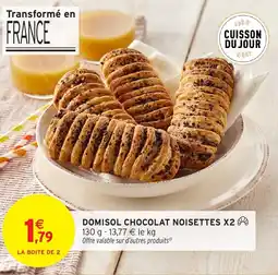 Intermarché Hyper Domisol chocolat noisettes x2 offre