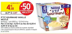 Intermarché Hyper NESTLÉ P'tit gourmand vanille offre