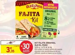 Intermarché Hyper OLD EL PASO Kit fajita original offre