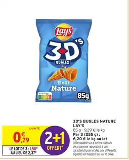 Intermarché Hyper LAY'S 3d's bugles nature offre
