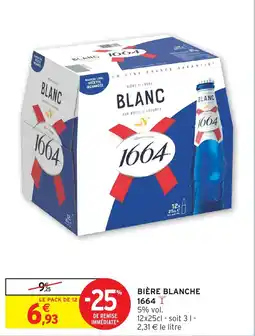 Intermarché Hyper 1664 Bière blanche offre