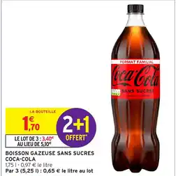 Intermarché Hyper COCA-COLA Boisson gazeuse sans sucres offre