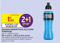 Intermarché Hyper POWERADE Boisson énergétique ice storm offre