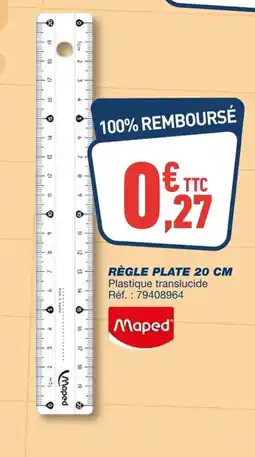 Bureau Vallée MAPED Règle plate offre