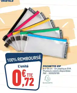 Bureau Vallée EXACOMPTA Pochette zip offre