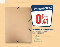 Bureau Vallée EXACOMPTA Chemise à élastiques offre