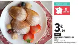E.Leclerc MADELEINES FOURRÉES X6 offre