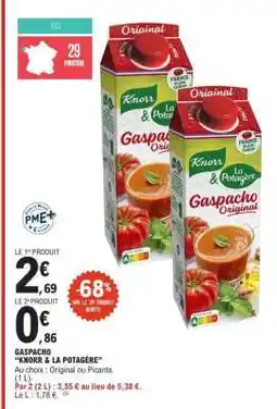 E.Leclerc Gaspacho 'Knorr & La Potagère' offre