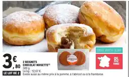 E.Leclerc 2 BEIGNETS CHOCOLAT NOISETTE offre