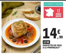 E.Leclerc PAUPIETTES DE VEAU À LA PROVENÇALE offre
