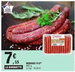 E.Leclerc MERGUEZ X12 offre