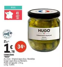 E.Leclerc CORNICHONS HUGO offre