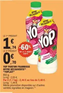 E.Leclerc YOP Parfum Framboise Offre Découverte offre