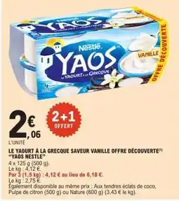 E.Leclerc Yaos Nestlé offre