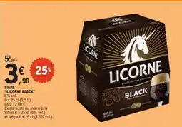 E.Leclerc BIÈRE LICORNE BLACK offre