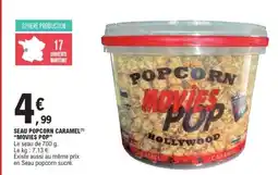 E.Leclerc SEAU POPCORN CARAMEL MOVIES POP offre