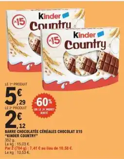 E.Leclerc KINDER COUNTRY offre