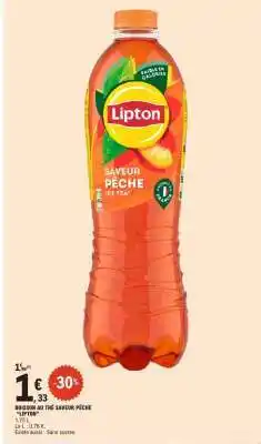 E.Leclerc Boisson au thé saveur pêche 'Lipton' offre