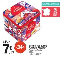 E.Leclerc BISCUITS PUR BEURRE LA MÈRE POULARD offre
