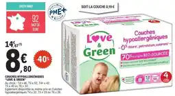 E.Leclerc Couches Hypoallergeniques Love & Green offre