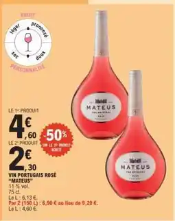 E.Leclerc Vin Portugais Rosé 'Mateus' offre