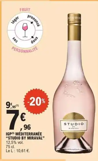 E.Leclerc IGP MEDITERRANEE studio by miraval offre