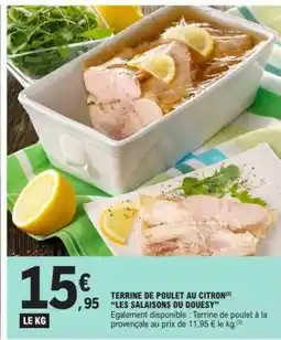 E.Leclerc TERRINE DE POULET AU CITRON offre