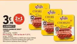 E.Leclerc Chorizo barbecue doux offre