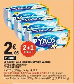 E.Leclerc Yaos Nestlé offre