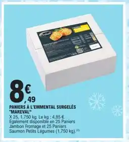 E.Leclerc PANIERS À L'EMMENTAL SURGELÉS MAREVAL offre