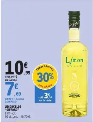 E.Leclerc LIMONCELLO “GIFFARD” offre