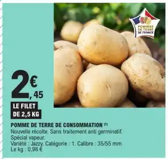 E.Leclerc POMME DE TERRE DE CONSOMMATION offre