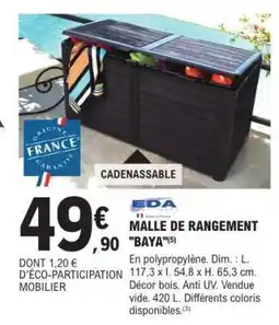 E.Leclerc MALLE DE RANGEMENT BAYA offre