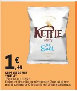 E.Leclerc CHIPS SEL DE MER “KETTLE” offre