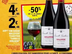 E.Leclerc AOP Vin Rouge Malepere Tradition 'Famille Guilhem' offre
