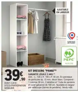 E.Leclerc KIT DRESSING PRIMA offre