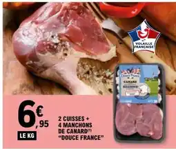 E.Leclerc 2 Cuisses + 4 Manchons de Canard 'Douce France' offre
