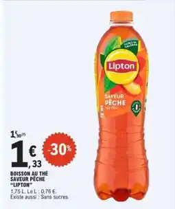 E.Leclerc Boisson au thé saveur pêche 'Lipton' offre