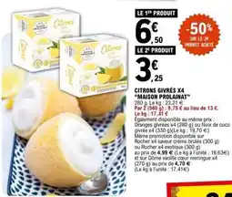 E.Leclerc Citrons Givrés x4 “Maison Prolainat” offre