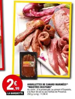 E.Leclerc Aiguillettes De Canard Marinées offre