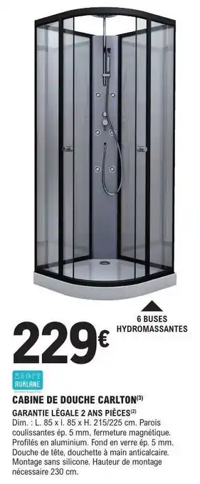 E.Leclerc CABINE DE DOUCHE CARLTON offre