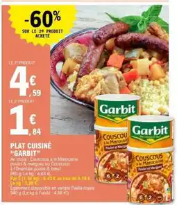 E.Leclerc PLAT CUISINÉ “GARBIT” offre