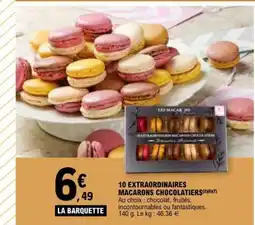 E.Leclerc 10 EXTRAORDINAIRES MACARONS CHOCOLATIERS offre